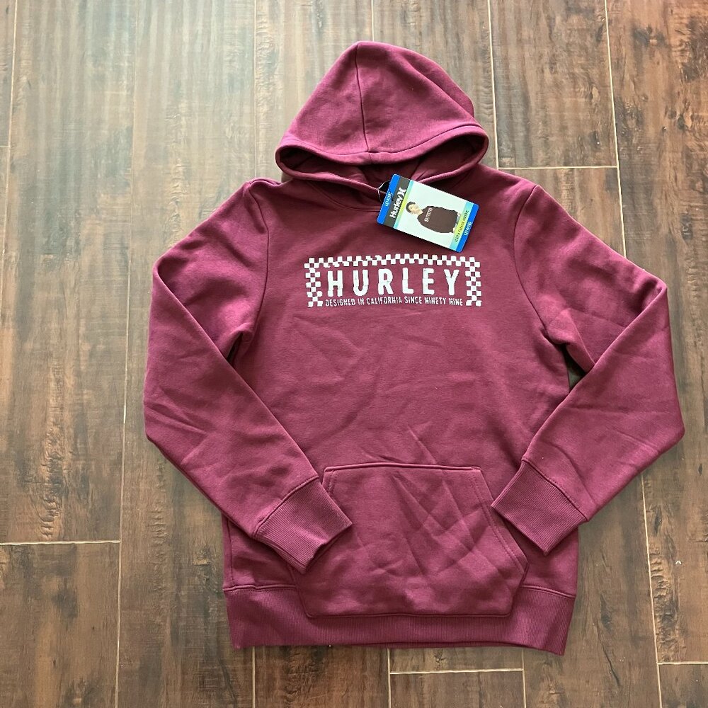 NWT Hurley Boys Fleeced Pullover Hoodie